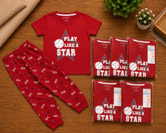 Play Like a Star Kids Cotton Night Suit