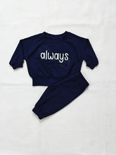 Navy Blue Loop knit set