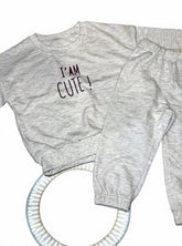 Gray Loop knit set