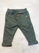 premium cotton pants-Green