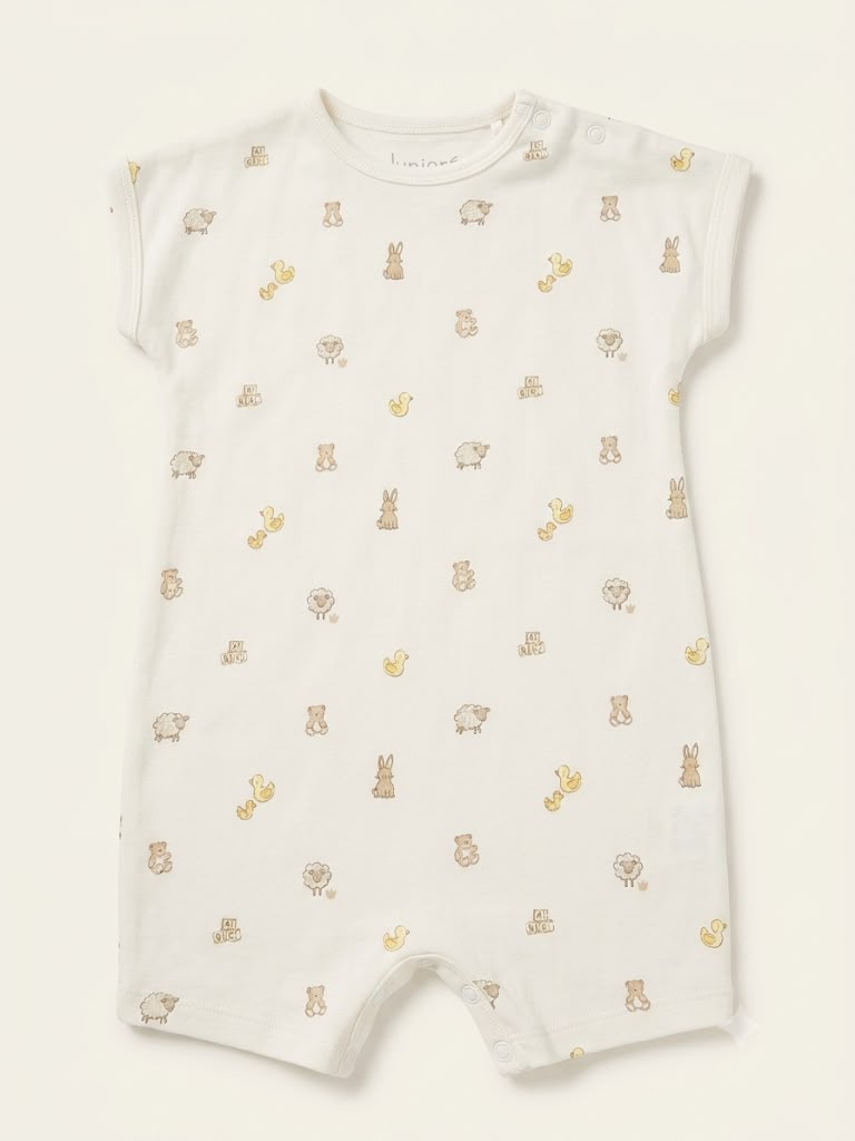 Sheep printed baby jumpsuit
