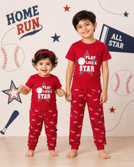 Play Like a Star Kids Cotton Night Suit