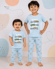 Always on the Move Kids Cotton Night Suit