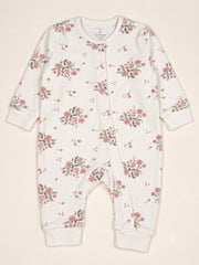 Floral snap romper