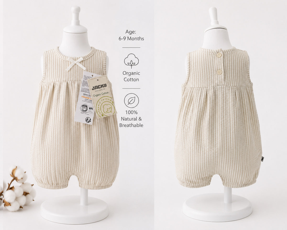Organic Cotton Sleeveless Baby Jumpsuit