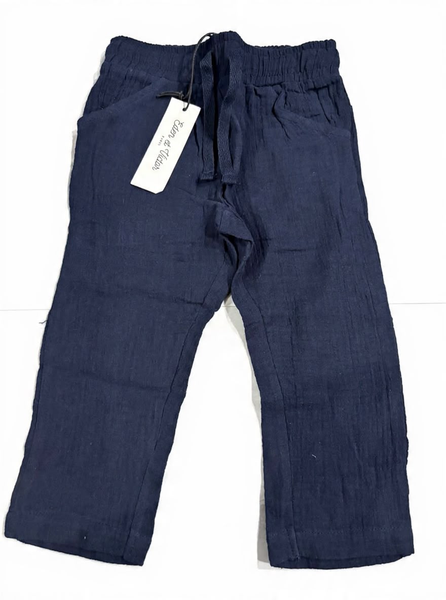 Muslin Blue Pant