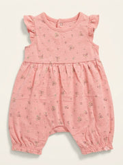 Peach baby jumpsuit