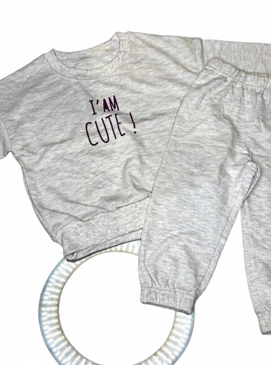 Gray Loop knit set