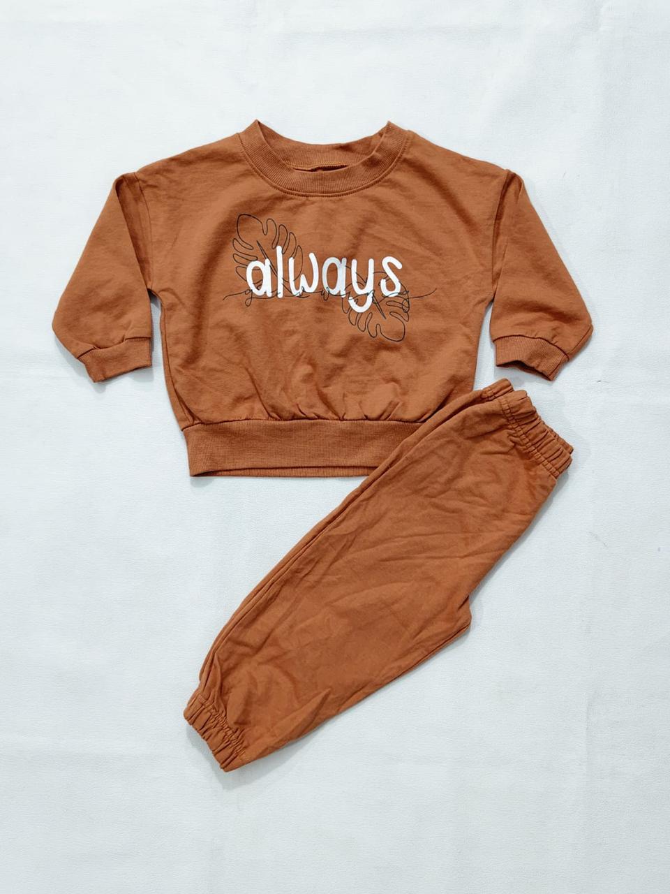 Rust orange Loop knit set