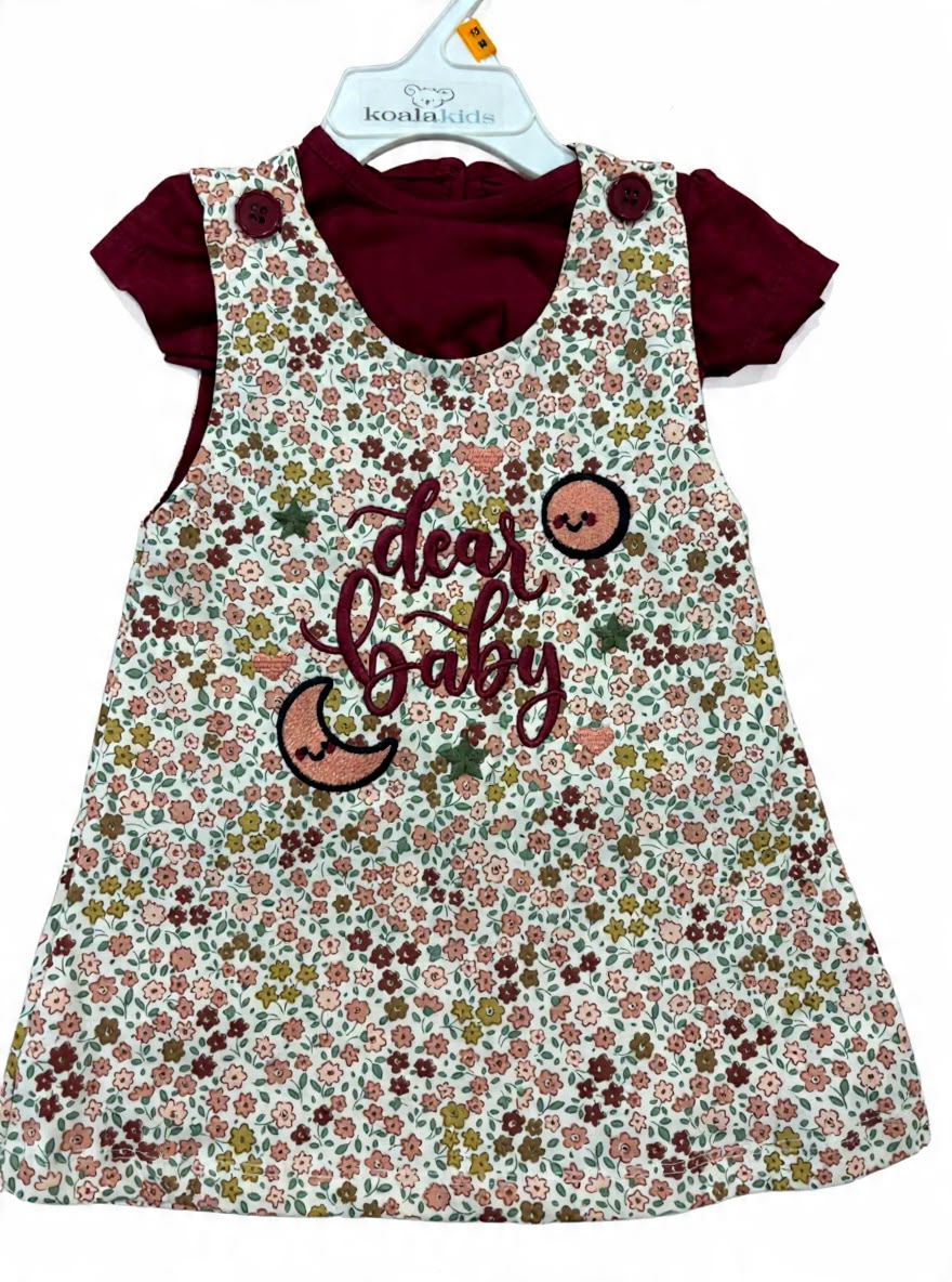 Dear baby floral Frock style Dungaree