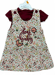 Dear baby floral Frock style Dungaree