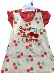 Sweet like Cherry Frock Style Dungaree