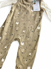 Brown bear print with shirt