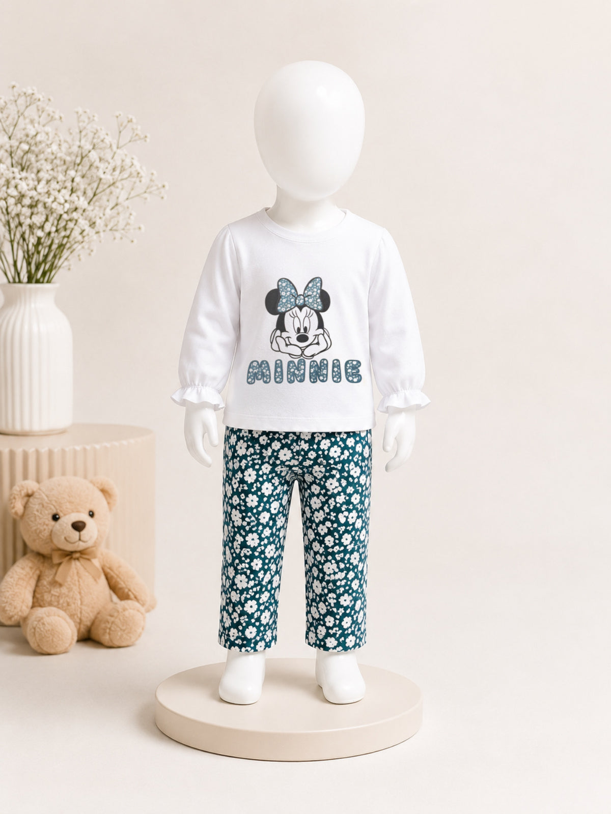 Minnie Floral Co-ord Set for Baby Girls