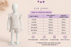 Cute Printed Co-Ord set Offwhite with purple hearts