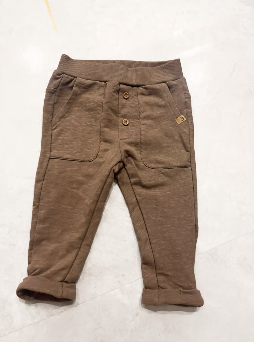 Premium Cotton Baby Pants-Brown